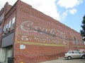 Sign Painted When Coca Cola cost 5 cents Royalty Free Stock Photo