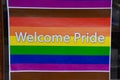Welcome Pride Sign