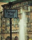 Sign of Pariser Platz Berlin, Germany Royalty Free Stock Photo