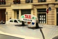 Sign of Parisian taxi Royalty Free Stock Photo