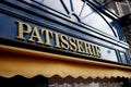 Sign for patisserie in france