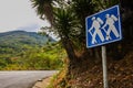 Hikers sign or billboard Royalty Free Stock Photo