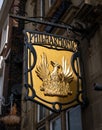 Sign for the Philharmonic public house Liverpool July 2020 Royalty Free Stock Photo
