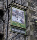 Sign for Pont y Pair inn Betws y-coed North Wales March 2020