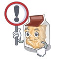With sign pork rinds isolated in the cartoon