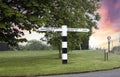 Sign Post in Brinkworth Wiltshire Royalty Free Stock Photo