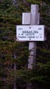 sign post Greenleaf hut Royalty Free Stock Photo