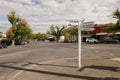 Sign post in the main street of Maldon, Victoria, Australia