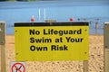 Lifeguard Not on Duty Royalty Free Stock Photo