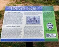 Sign about Potterâs Field in Linwood Cemetery