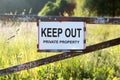 Sign Private Property Royalty Free Stock Photo