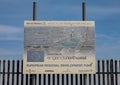 Sign promoting west float remediation project birkenhead wirral august 2019