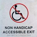 Non Handicap Accessible Exit Royalty Free Stock Photo