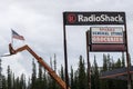 Sign for a Radio Shack store