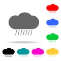 a sign of rain icons. Elements of human web colored icons. Premium quality graphic design icon. Simple icon for websites, web desi Royalty Free Stock Photo