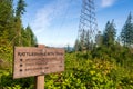 A Sign on the Rattlesnake Mountain Trail in North Bend, Washington, USA