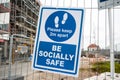 Be Socially safe Sign.