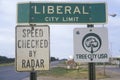 A sign that reads Ã¯Â¿Â½Liberal City LimitÃ¯Â¿Â½