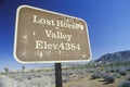 A sign that reads Ã¯Â¿Â½Lost horse valleyÃ¯Â¿Â½