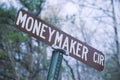 A sign that reads Ã¯Â¿Â½Moneymaker CirÃ¯Â¿Â½