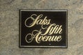 A sign that reads Ã¯Â¿Â½Saks Fifth AvenueÃ¯Â¿Â½