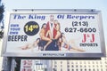 A sign that reads Ã¯Â¿Â½The king of beepersÃ¯Â¿Â½