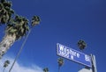 A sign that reads Ã¯Â¿Â½Wilshire BlÃ¯Â¿Â½ Royalty Free Stock Photo
