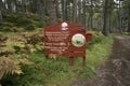 Sign for Rothiemurchus Forest Wildlife Conservation Area