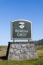 Sign for Rowena Crest, Oregon State parks