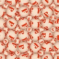 Sign ruble, seamless texture