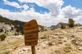Sign of the Ruby Mountains Wilderness Royalty Free Stock Photo