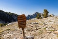 Sign of the Ruby Mountains Wilderness Royalty Free Stock Photo