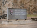 Sign at the San Juan National Historic Site Castillo San Cristobal fort