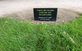 A sign saying don`t walk on the grass Royalty Free Stock Photo