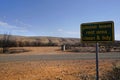 sign saying please leave rest area clean