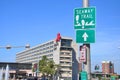 Sign of Seaway Trail in Buffalo, New York, USA