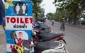 Sign of service for tourist and visitor on the street side of Pattaya beach