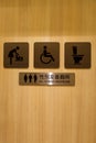 Gender Neutral Bathroom Door Sign Royalty Free Stock Photo