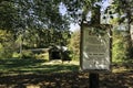 Sign at Shiloh Covered Bridge Royalty Free Stock Photo