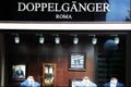 Sign and showcase of a DOPPEL GANGER clothing store