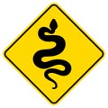 Sign silhouette snake. Isolated symbol icon snake