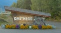 The sign of Smithers in Northern BC