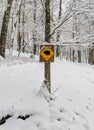 Sign in the Snow