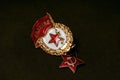 Soviet guard sign 1970 year Royalty Free Stock Photo