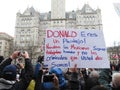 Sign in Spanish at the Inaugural Parade