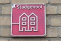 Sign Stadgenoot Company At Amsterdam The Netherlands 16-12-2020 Royalty Free Stock Photo