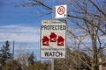 Neighbourhood watch sign Royalty Free Stock Photo