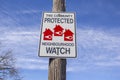 Neighbourhood watch sign Royalty Free Stock Photo