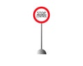 Sign stop control, the customs checkpoint in vector for print or design Royalty Free Stock Photo