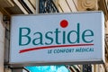 Sign of a store Bastide le confort medical, a company specializing in the supply of home health equipment and services